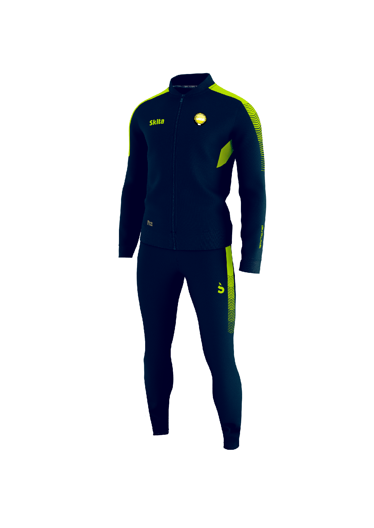 Survêtement LIMA bleu nuit / jaune fluo 
